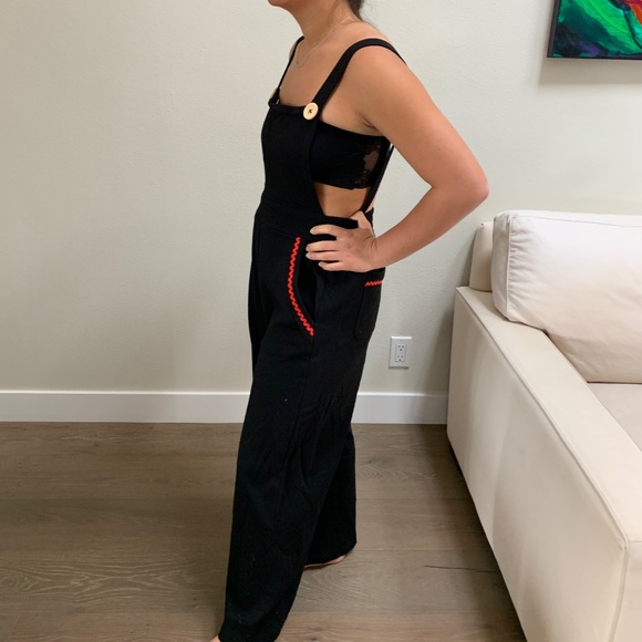 TeeBerry & Weave Apron Front Wide Leg Jumpsuit - Picture 9 of 16